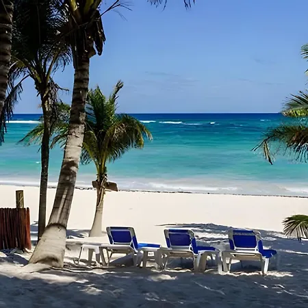 Unahkin Akumal, Tulum Beachfront Condo Relaxing